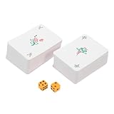 Sosoport 1 Satz Mahjong Karten Chinesische Spielkarten für Reisen Hochwertige Verarbeitung für...