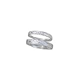 Aotiwe Freundschaftsringe Silber 925, Eheringe Silber Herren Sterne Paar Verstellbar Geschenk für...