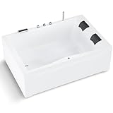 Aquade Acryl Badewanne 180x120 Modell: Hamburg - Weiß Badewanne Komplettset 180x120 - Badewannen...