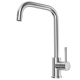 CECIPA Niederdruck Armatur Küche, 360° Drehbare Küchenarmatur Niederdruck, Wasserhahn mit 3xG3/8...