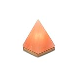 HAF® Rosa Salzlampe Pyramide ca. 17,5 cm hoch aus echtem Natursalz | 100% natürliche...