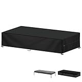 LAMUNI Abdeckplane für Sonnenliege Abdeckung für Gartenliege Schutzhülle Wasserdicht Abdeckhauben...