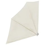 vidaXL Balkonfächer Creme 140x140cm Balkonsichtschutz Seitenmarkise Terrasse