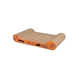 TRIXIE Kratzpappe Wild Cat mit Katzenminze - für die natürliche Krallenpflege - 41 × 7 × 24 cm -...