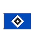 Stormflag Flagge Hamburg HSV Fahne Fan NEU 3x5ft Hamburg Flagges 90cmx150cm Polyester Pongee 90g mit...