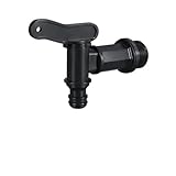 LVYXON Kunststoff-Wasserhahn, Glas, Weinfässer, Wassertank-Wasserhahn mit Filter für Regentonnen,...