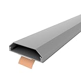 Kabelkanal aus Aluminium in 5 Farben insgesamt in 40 Varianten zum auswählen (50x750mm, Silber...