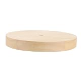 VILLCASE Massive Holzschischtisch -Lampen -Basis runden solider Lampensockel Lampenschreibtisch...