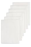 Meyco Baby Musselin Mullwindeln 6er-Pack (Stoffwindeln aus 100 % hydrophiler Baumwolle,...