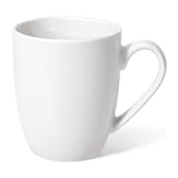 Dermalyx Große Teetasse 360 ml Weiß Mit Henkel, Keramik Kaffee- & Teebecher, Porzellan Tasse Zum...