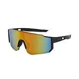 Fazvncv Fahrradbrille für Herren und Damen, bequemes Nasenpolster, PC-Rahmen, Sonne, für Outdoor,...