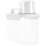 TOYANDONA Transparenter Flüssigwaschmittelspender mit Auslaufsicherem Deckel und Messskala...