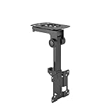 PureMounts TV Deckenhalterung für Fernseher, geeignet für 13-27 Zoll, klappbar, höhenverstellbar,...