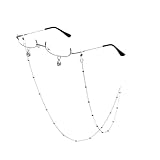 Mllepjdh Gold Silber Rahmen Brille Ohne Gläser Anime Karnevalsbrillen Für Cosplay Und Party...