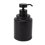 aqxreight Manuelle Flüssigkeitspumpe aus Edelstahl für Shampoo und Lotion Schwarz 280 Ml (Schwarze...