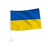 Ukraine Autofahne, Fenster Clip Ukraine Flagge Ukrainische Flaggen Banner Auto Ukraine Für Parade,...