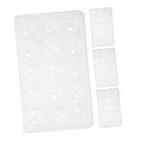 CIYODO 4 Stück Fondant Zuckerblumen Trockentabletts Aus Kunststoff 23,3x13,8cm Zum Formen Und...