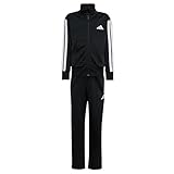 adidas Unisex Kids ESSENTIALS CLIMACOOL TRACKSUIT, black/white, 11-12 Years
