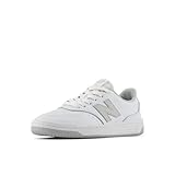 New Balance Unisex-Kinder Bb80 V1 Schnür-Sneaker, Weiß/Hellgrau, 5 Big Kid