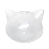YANG11FAN Aquarien Aquarium Kleine Katze Kopf Form Kleine Aquarium Tank Klar Glas Verdickt Desktop...