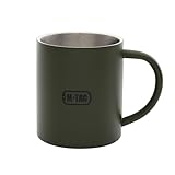M-Tac Thermobecher 250 ml Edelstahl – Doppelwandige Isolierung – Outdoor Camping Tasse mit...