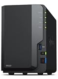 Synology DS223 8 TB 2 Bay Desktop NAS-Lösung, Datenspeicher installiert mit 2 x 4 TB Western...
