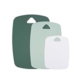 AKINOYAMA Schneidebrett 3er Set, Schneidebretter für Küchen mit Griff, BPA-frei,...