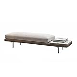HLHLOP777 Aufbewahrungshocker Leichte, luxuriöse, einfache Schlafzimmer-Stoff-Langbank aus...