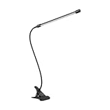 LOVIVER Ansteckbare LED-Schreibtischlampe, energiesparend, 5 W, verstellbar, Flexible Klemmleuchte...
