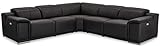 Ibbe Design Modul L Form Ecksofa Schwarz Leder Relaxsofa Couch mit Elektrisch Verstellbar...