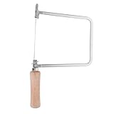 SHINEOFI Präzise Laubsäge Bügelsäge U-förmig Holzgriff Handwerk DIY Kunststoffschnitt Leicht...