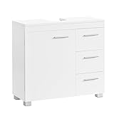 VASAGLE Waschbeckenunterschrank, Badezimmerschrank, 3 große Schubladen, 30 x 70 x 64 cm,...