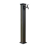 YQMHEZ Wassersäule, Freistehender Gartenwasserhahn, Vertikale Gartenwassersäule Aus Stahl für...