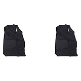 Mocturnity 2X Herren Rippen Schutz Gepolsterte Weste Kompression Hemd Training Weste mit 3 Pad für...