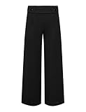 JdY Damen Jdygeggo New Long Pant Jrs Noos Hose, Black/Detail:black Buttons, S / 32L EU