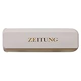 Zeitungsbox aus hochwertigem Kunststoff mit Befestigungslaschen (Beige)