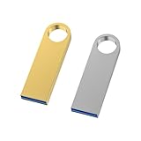 Metall USB Stick 3.0 64GB 2 Stück WOOOLKEN Speicherstick Wasserdicht 3.0 Mini USB Stick 64GB...