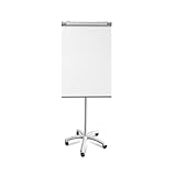 Floordirekt Flipchart mit Rollenfuß, Blockhalter & Seitenarmen - magnetisch & beschreibbar -...