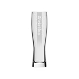 LUXENTU Weizenbierglas 0,5 l mit graviertem Motiv, Name mit Hintergrundschatten, individuelles Glas...