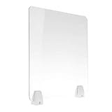 Tubayia Acryl Thekenaufsatz Spuckschutz Trennwand Niesschutz Schild Schutzwand für Büro...