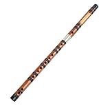Bambusflötenset Professionelle Bambusflöte Leistungsniveau Bitter Dizi Musikinstrument(C Key)