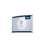 EUROPEL Türschild einfach und elegant, leicht gewölbt 15X10cm. Schrauben oder kleben, Quer- oder...