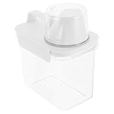 OUNONA Transparenter Waschmitteldosierer mit Messskala und Auslaufsicherem Deckel Kunststoffspender...