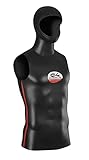 C4 Schreibunterlage Black Skin mit Kapuze 2 mm für Apnoea, Schwimmen und Tauchfischen, Linie...