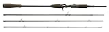 Savage Gear SG4 Fast Spiel Baitcast Reiserute - Leistungsstarke 4-teilige Angelrute zum...