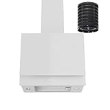 VLANO PLANUS 60 PLASM WH Dunstabzugshaube mit Plasma-Luftreinigung, Plasma-Filter, Gasdämpfer, 4...