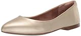 Amazon Essentials Damen Ballerinas mit spitzem Zehenbereich, Gold, 43 EU