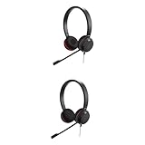 Jabra Evolve 30 II and Evolve 20 Wired UC Headsets with Noise-Cancelling Microphones, Superior...