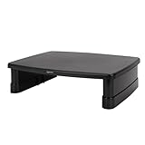 Amazon Basics Rechteckig Verstellbarer Computer-Monitorständer für weniger Nackenbelastung,...