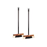 BigDean 2X Zimmerbesen mit Stiel - Besen Holzbesen Teleskopstiel Stubenbesen Haushaltsbesen...
